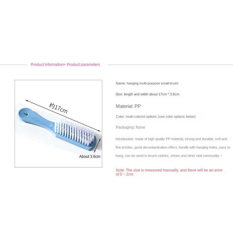 Bàn Chải Chà Giày Lông Mềm Kiểu Dáng Đơn Giản