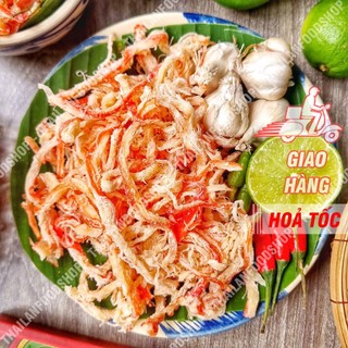 Khô Mực Xé Sợi Hấp Nước Dừa Lon 300Gram