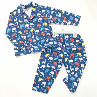 Pijama đồ bộ đồ ngủ cho bé chất liệu vải Thô hút mồ hôi size cho bé 1-5 tuổi 10-20kg nhiều mẫu