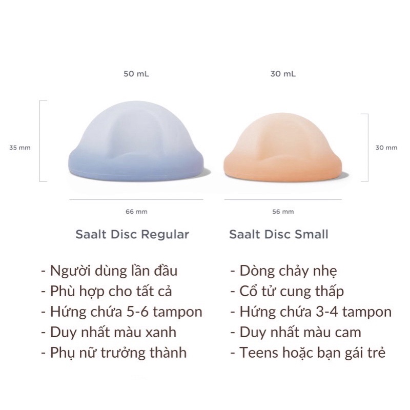 Đĩa nguyệt san saalt disc, silicone y tế cao cấp, ngăn rò rỉ cao - ảnh sản phẩm 5