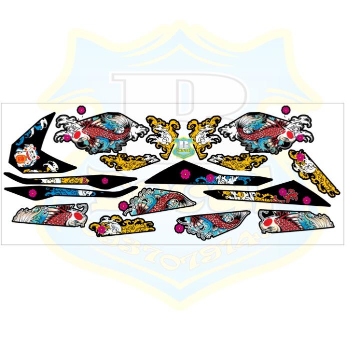 FREE SHIP + SALE SỐC +DECAL PVC 5 LỚP CHẤT LƯỢNG CAO Tem rời winner cá chép tuấn decal