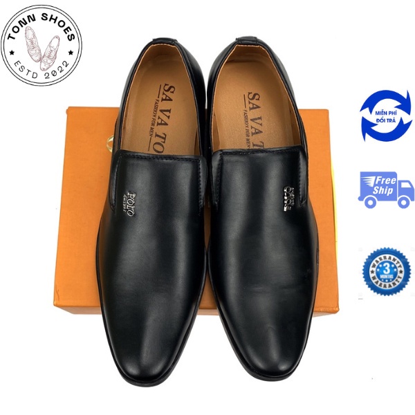 Giày POLO công sở Chất liệu da mềm Đế cải thiện chiều cao ️ 2 Màu Đen Nâu
