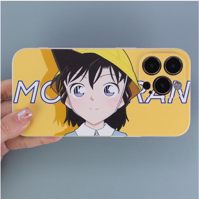 Ốp iphone cặp đôi Conan - MoRan cute ốp vuông bảo vệ cam 6/6splus/7/7plus/8/8plus/x/xr/xs/11/12/13/14/pro/max/plus/proMo
