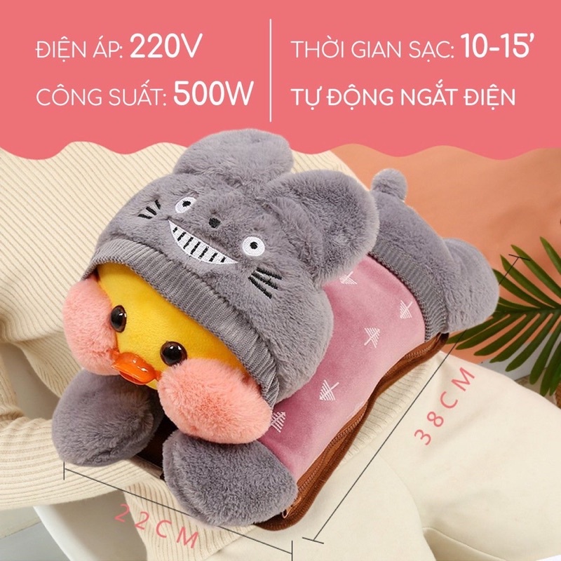 Túi sưởi ấm Vịt bông đáng yêu , túi chườm điện