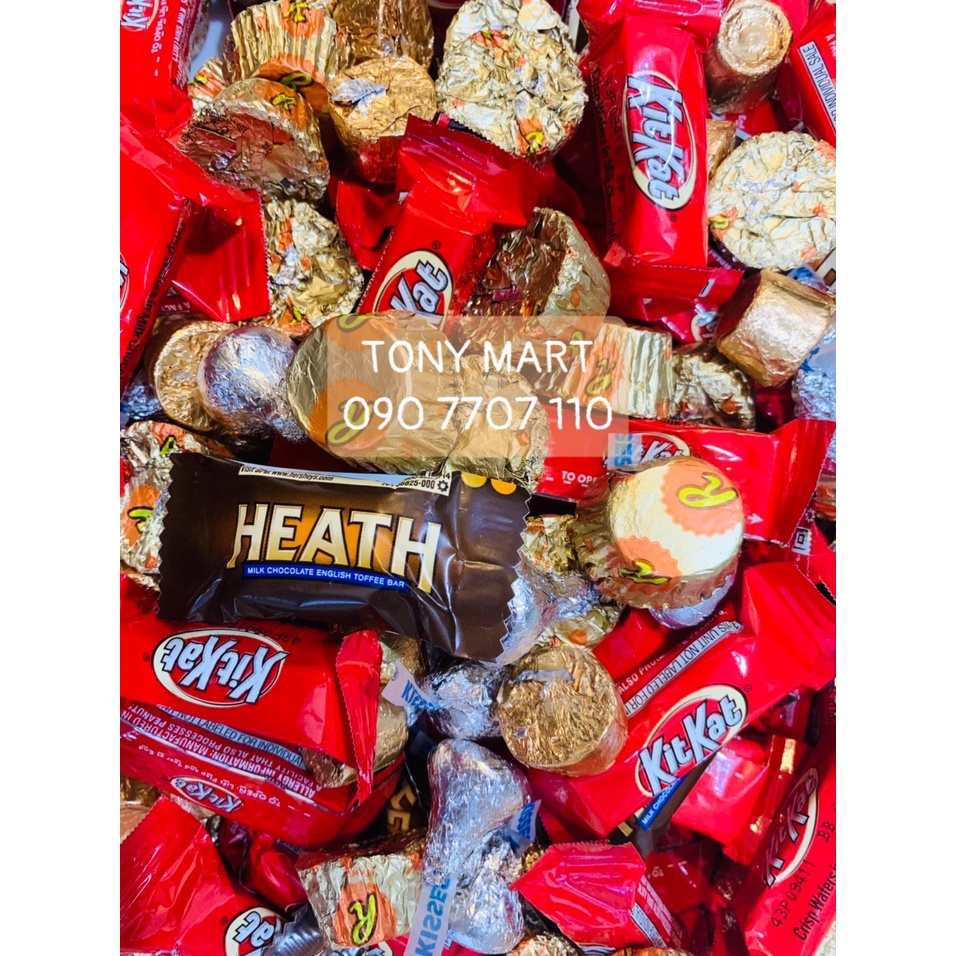 LẺ 500G KẸO SOCOLA TỔNG HỢP 5 LOẠI HERSHEY MINIATURES ASSORTMENT CHOCOLATE - USA