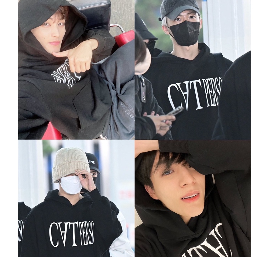 🌸Kèm hình thật🌸 Áo hoodie Cat Person NCT Jeamin EXO Kpop uniesx cryaotic10