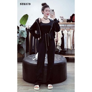 Sét bộ thu đông 3 món phối quần jogger phong cách thời trang_SBNT_0014
