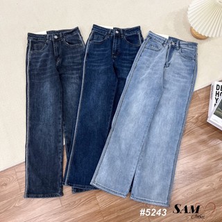 Quần jeans xuông đứng dáng basic