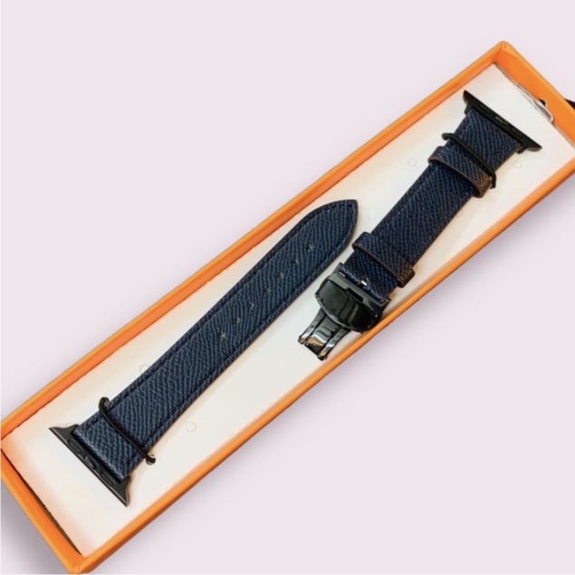 Dây Da Sần Cao Cấp Khoá Bướm Dành Cho Đồng Hồ Thông Minh size 38/40/41/42/44/45mm