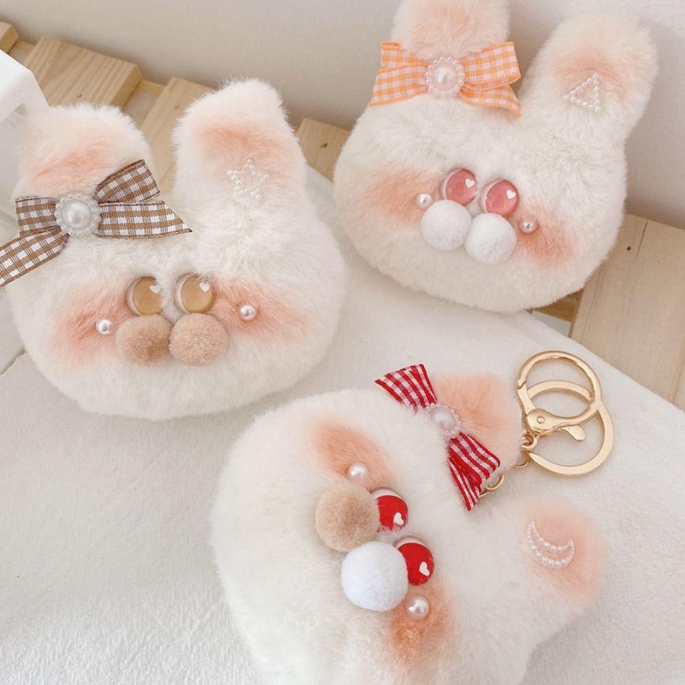 DARNELL Thỏ Nhồi Bông Mềm Mại Trang Trí Điện Thoại / Móc Khóa