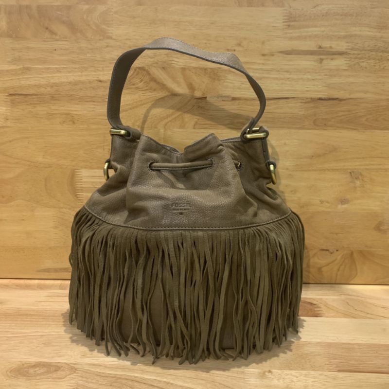 Túi bucket đeo vai da lạ secondhand  18231122