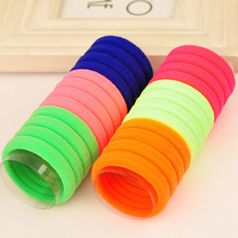 Ygt Set 24 Dây Buộc Tóc Cao Su Co Giãn Nhiều Màu Sắc Dành Cho Nữ