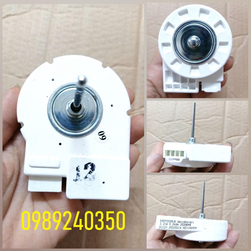 Mô tơ quạt sứ tủ lạnh Samsung DC 12V mới chính hãng