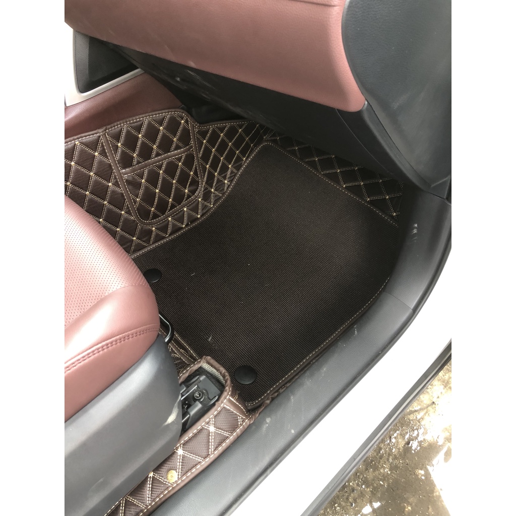 Thảm lót sàn ô tô 6D Toyota Cross bản xăng, chống nước, không mùi, phủ kín 90% sàn xe