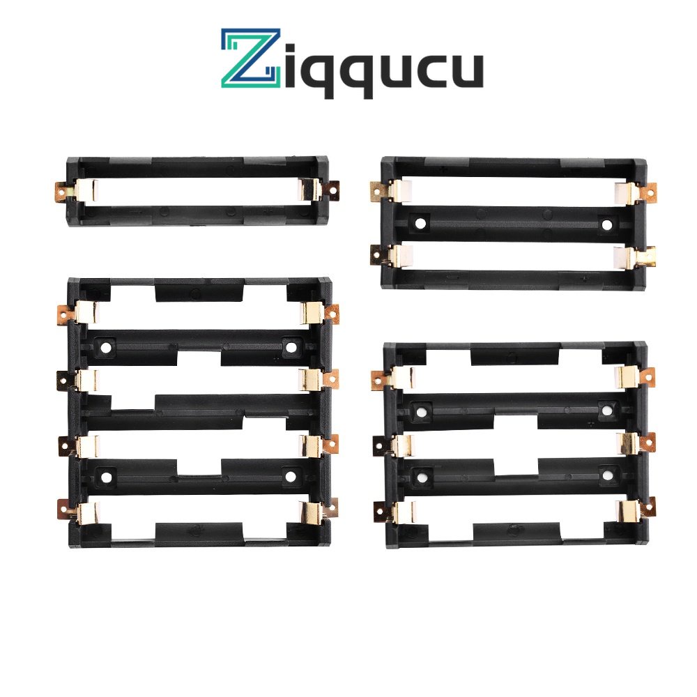 Hộp Đựng Pin 18650 Ziqqucu 1/2/3/4 Ngăn Smt Patch Bằng Đồng