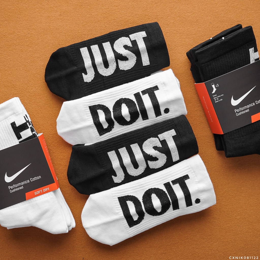 [ CAO CẤP ] Full Set 3 đôi vớ/tất thể thao cổ cao dệt kim dày dặn, thông thoáng 81122