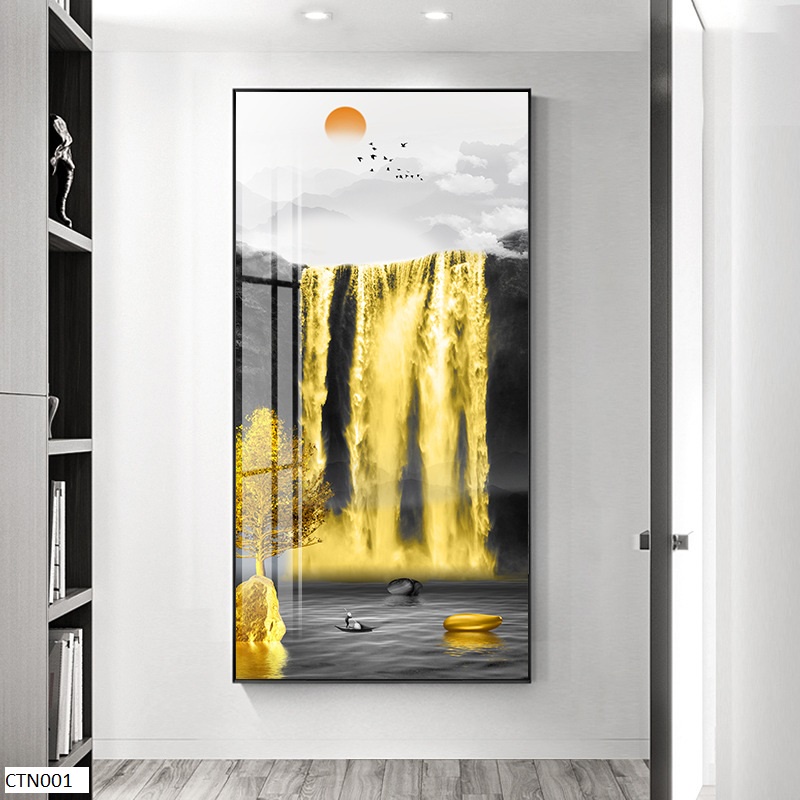 Tranh Tráng Gương Treo Tường, Hình Hươu Tài Lộc Phong Thủy  Dùng Trang Trí Nhà Cửa, Làm Quà Tặng -Simplehouse