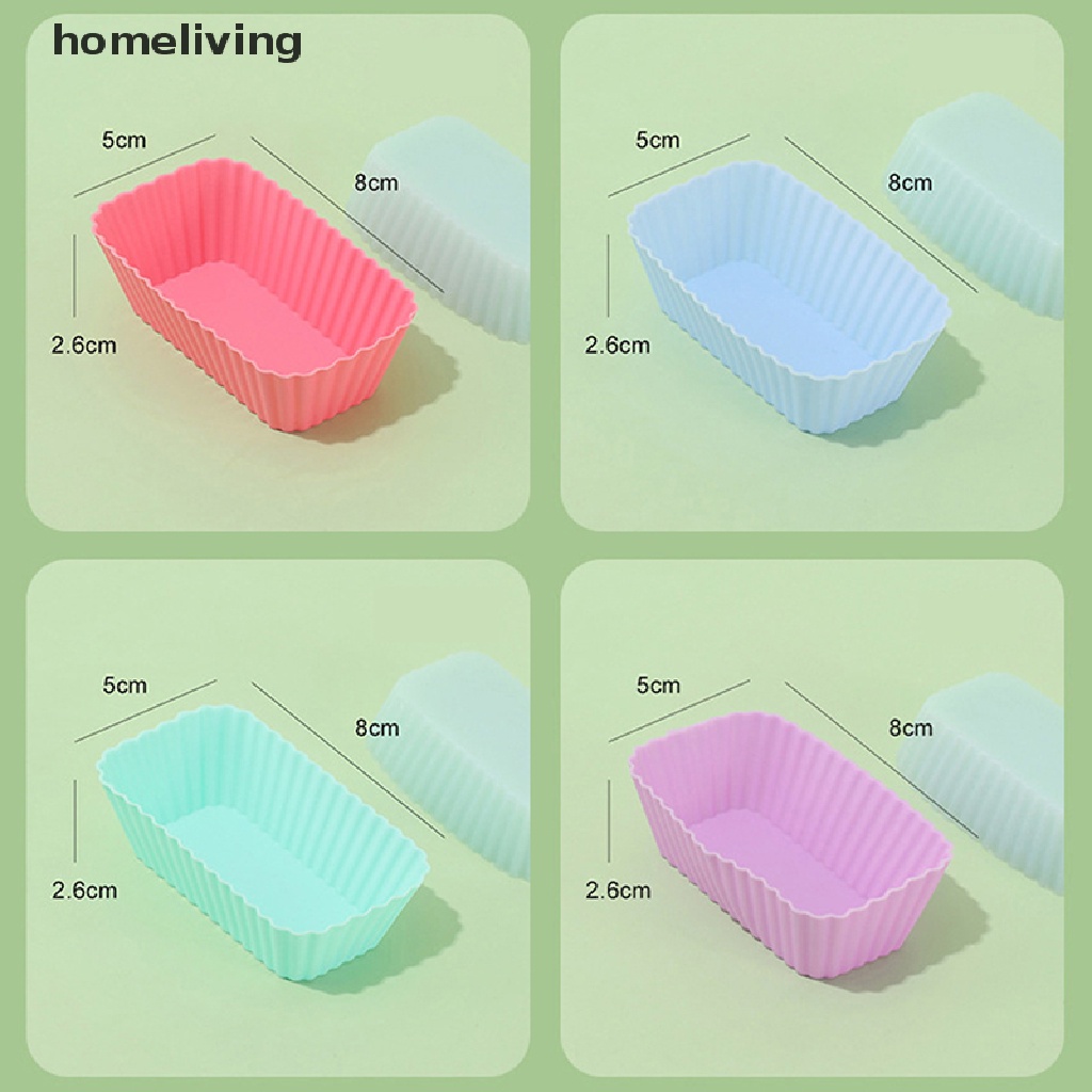 Set 1 / 4 Khuôn Silicone Làm Bánh Tái Sử Dụng Tiện Lợi
