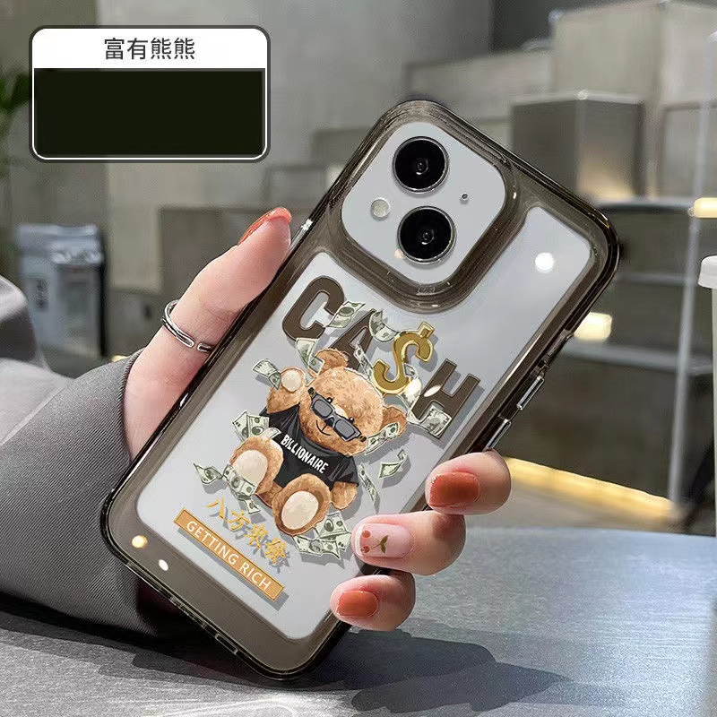 Ốp Điện Thoại Trong Suốt Hình Gấu Dễ Thương Cho iphone 14 Pro Max 13 11 12 7Plus X XR XS Max 8 7