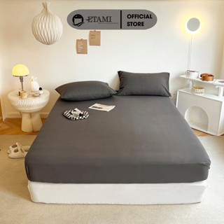 Bộ ga gối cotton tici ETAMI nhiều màu basic miễn phí bo chun cho drap giường ga trải giường