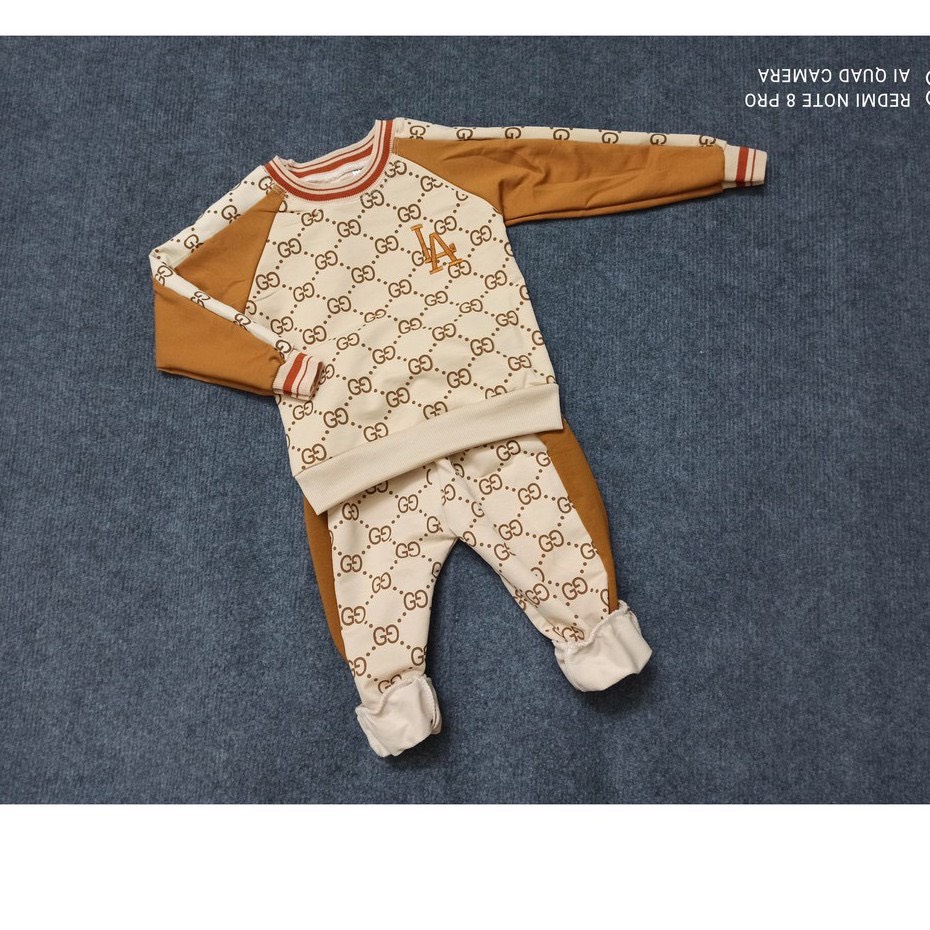 Xả Kho Bộ Quần Áo Dài Tay Chất Nỉ Da Cá Cho Bé Từ 7-17kg MINKYSUN