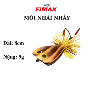 Mồi Câu Cá, Mồi Nhái Nhảy Vân Gỗ [6cm/9g], dùng để câu nổi, chuyên câu cá lóc, cá chẽm, cá chuối siêu nhạy