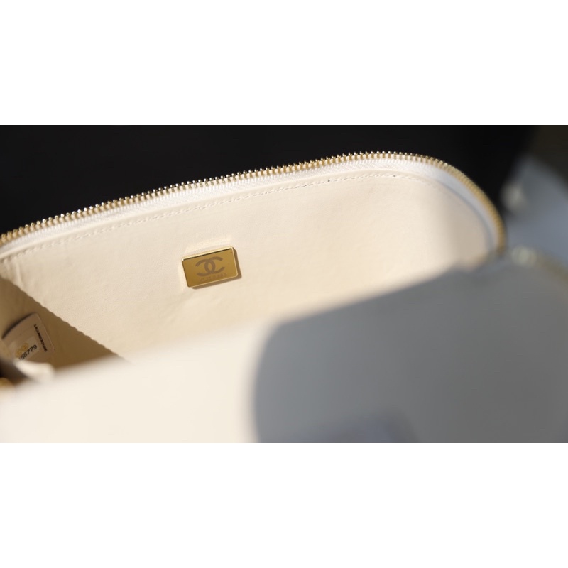 Túi quai xách Cha.nel Vanity cốp size 18cm da bê fullbox