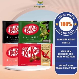 Bánh Kitkat mini Nestle Nhật Bản Nhiều Vị Gói 14 Thanh Chuẩn Nội Địa Nhật