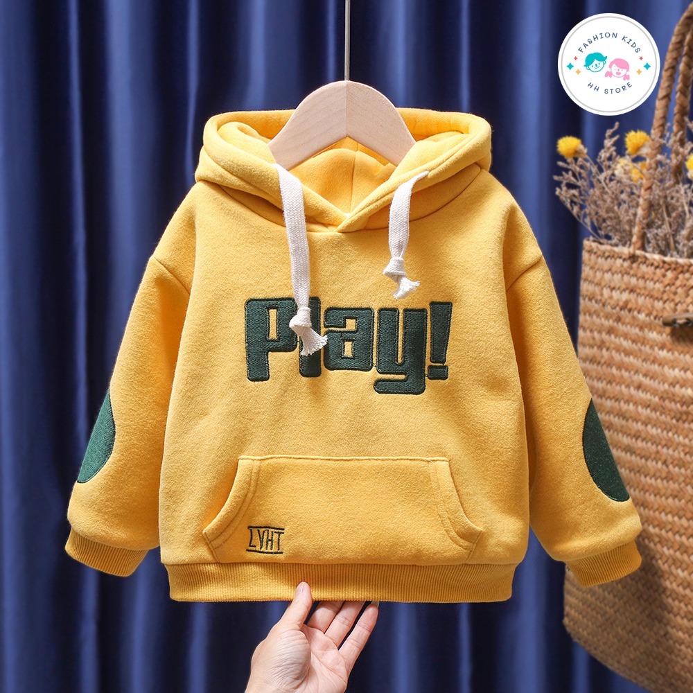 Áo Hoodie Bé Trai, Bé Gái, Áo Nỉ Bông Trẻ Em Size 10kg Đến 35kg