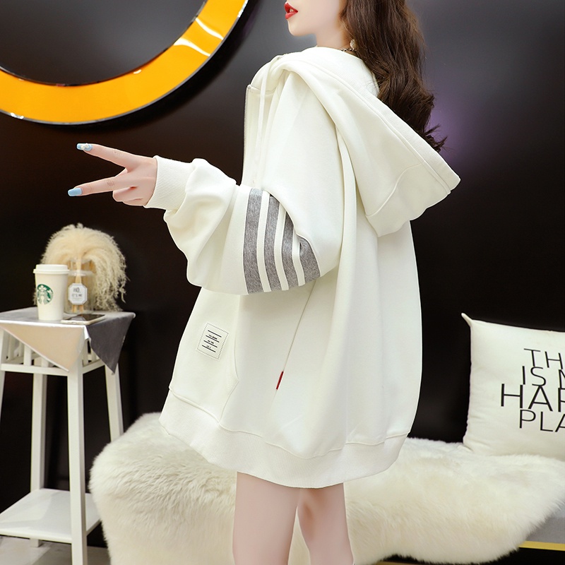 Áo khoác hoodie cardigan có khóa HDK83 phối viền tay 3 màu HOT, Áo nỉ Thu Đông hot trend mới nhất 2022