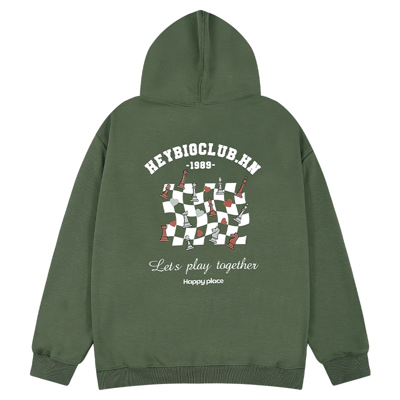 Áo Hoodie Nam Nữ Unisex HD80 HEYBIGCLUB có mũ HALEY Chất Nỉ Bông Dày Dặn Ấm Áp Streestyle Basic