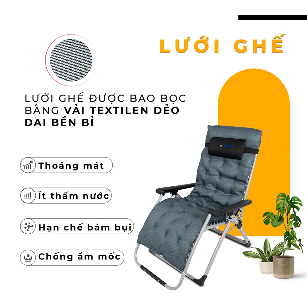 Ghế Thư Giãn Hạng Sang HAKAWA HK-G21P New - Bảo hành chính hãng 2 năm