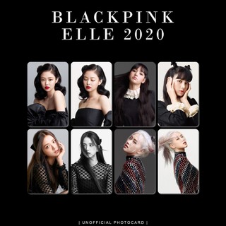 Set 8 card blackpink x elle 2020