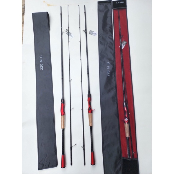 Cần Lure ILure chính hãng độ cứng M khoen Fuji xoắn X toàn thân