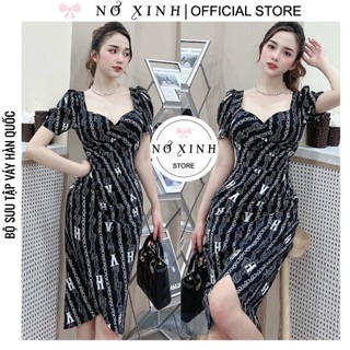 Đầm body đầm dự tiệc xẻ đùi cao cấp size m-l-xl-xxl
