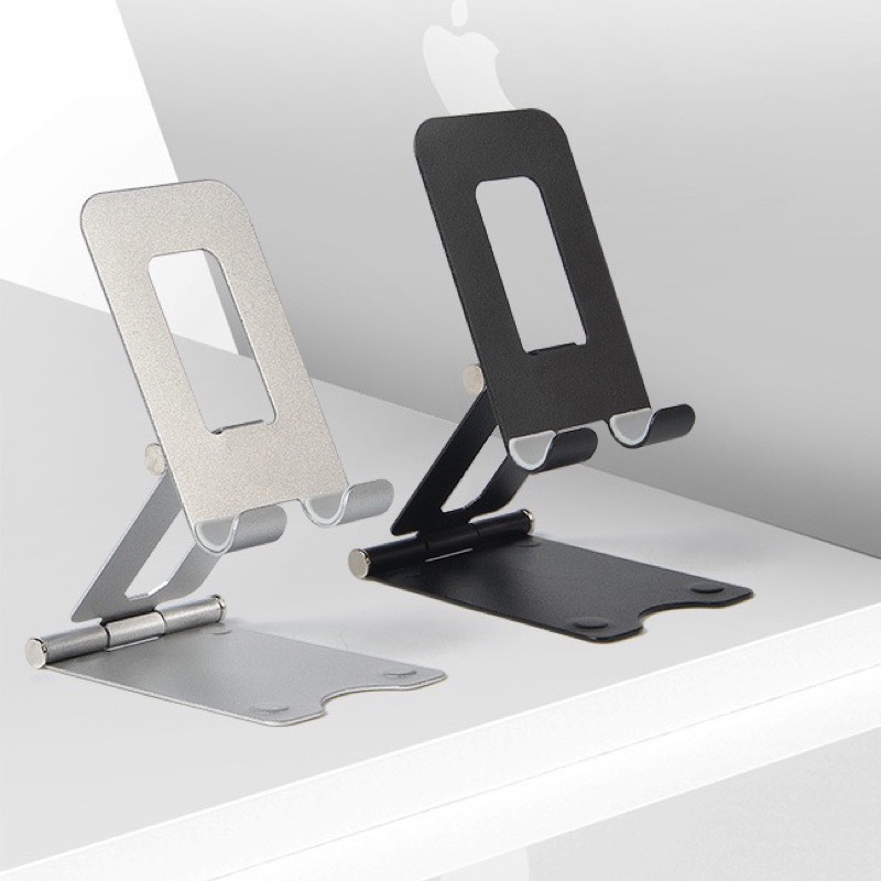 Giá để điện thoại, ipad gấp gọn đa năng chất liệu kim loại, nhựa cao cấp, kệ đỡ điện thoại chống gỉ thông minh tiện lợi