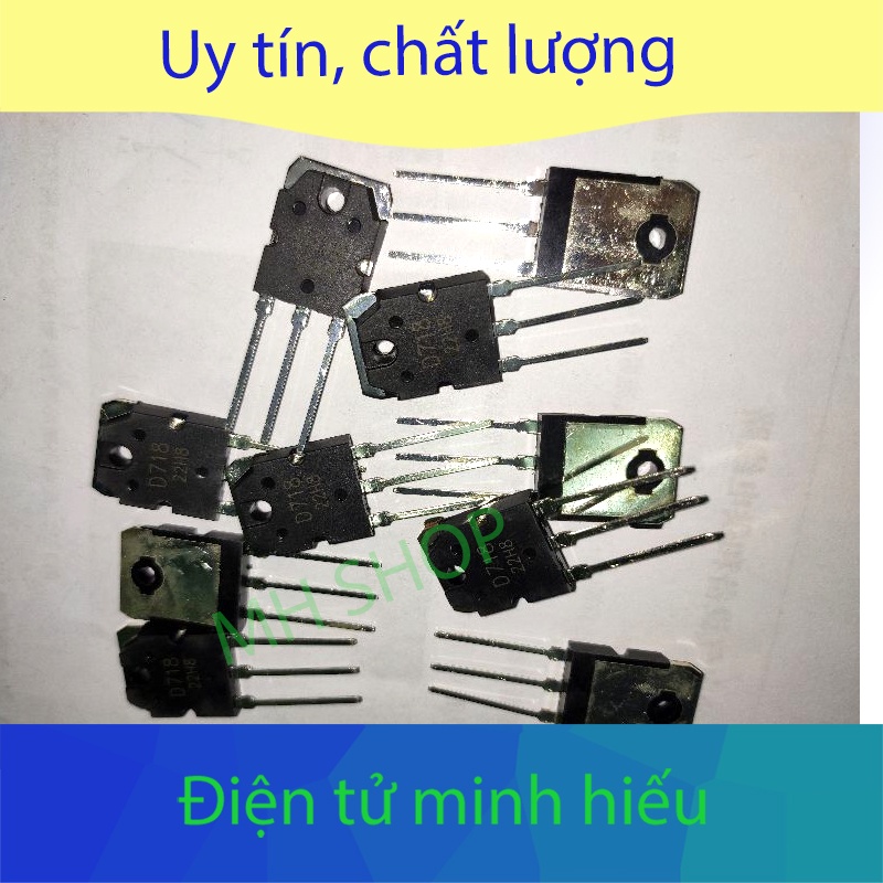 20 Chiếc Sò-Transistor D718; Hàng loại đẹp loại mới đét - xin xò nhập khẩu.