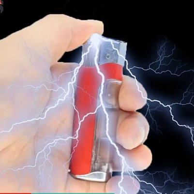 Bật Lửa Điện Đồ Chơi Vui Nhộn Màu Sắc Ngẫu Nhiên