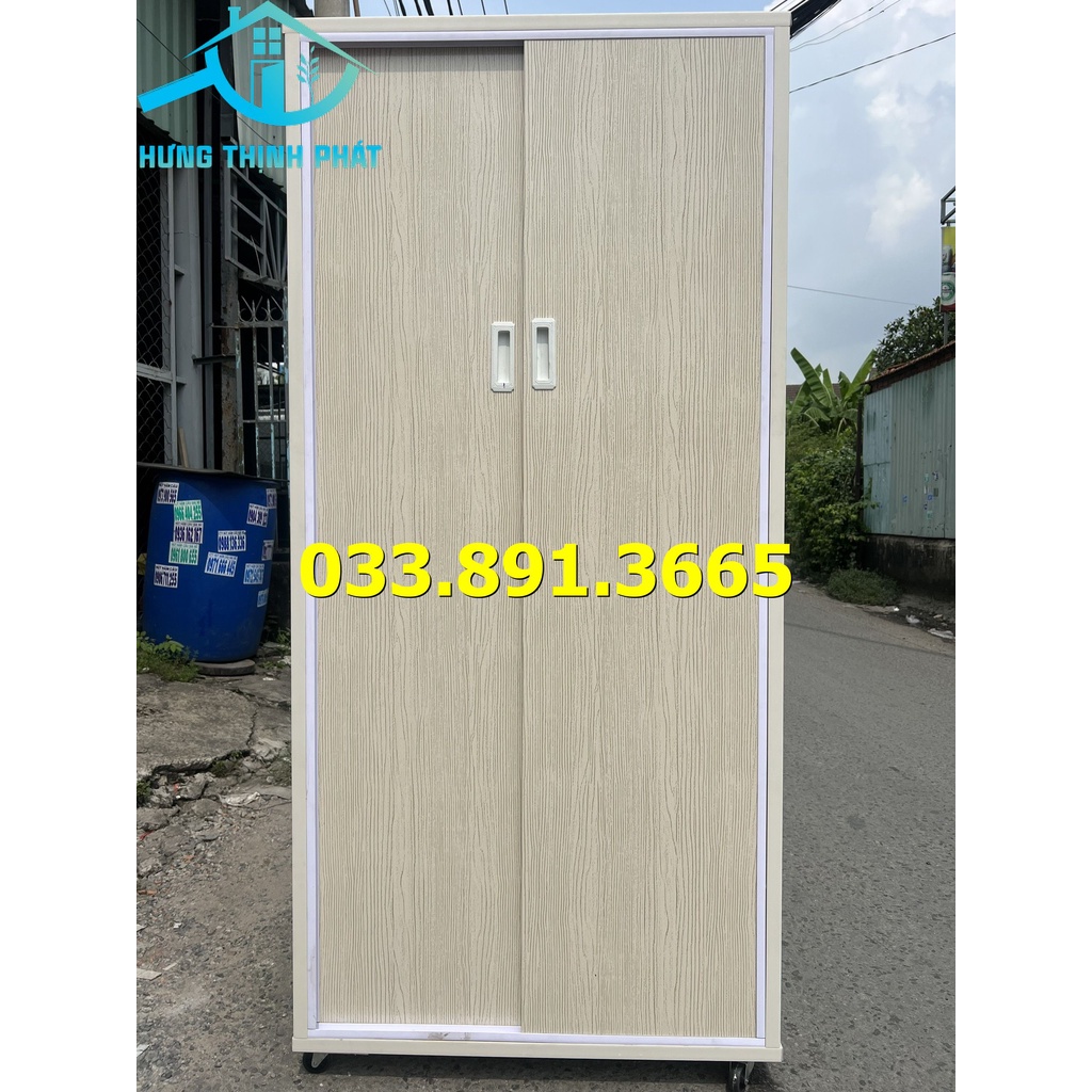 Tủ nhựa đài loan 2 cánh cửa lùa 1m8x85 [ free ship HCM ]