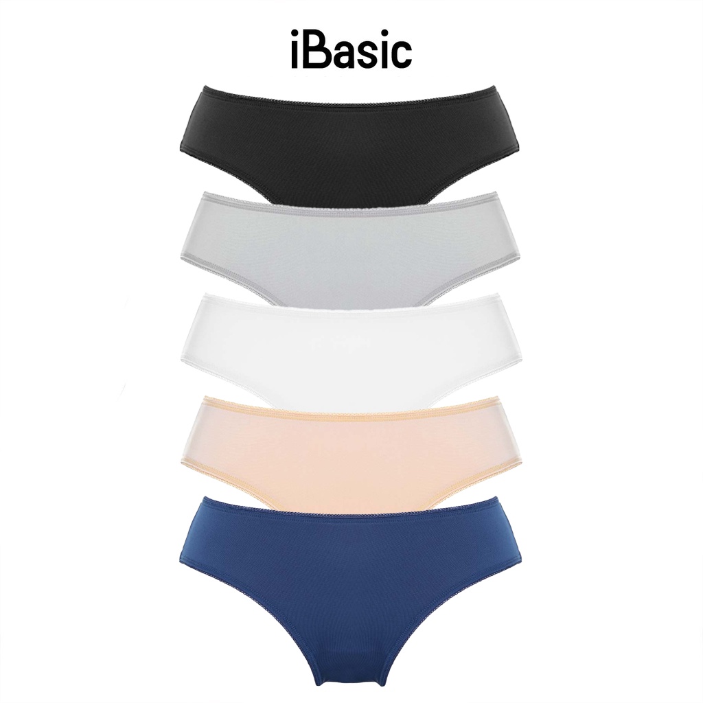 [MUA 3 TẶNG 2] Combo 5 quần lót nữ thun lạnh bikini iBasic V199-3