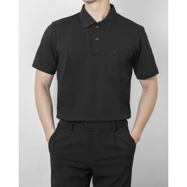 Áo thun Polo cotton 100% - dáng công sở, mát mịn, đơn giản, tinh tế, có túi ngực QT POLO