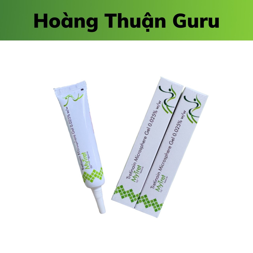 Tretinoin MyTret gel 0,04% - 0,025% - 0,1% - Tretinoin Microsphere giúp chống lão hoá da, ngừa mụn thâm