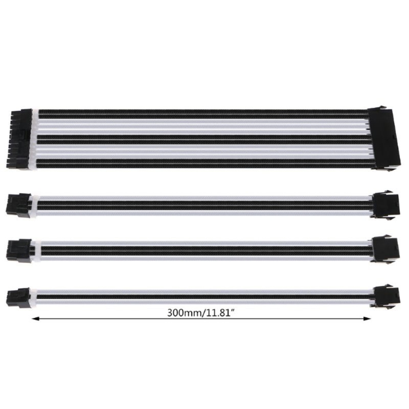 Dây Cáp Nguồn Máy Tính Mở Rộng 30cm / 40cm 24PIN 8-PIN 6PIN 4 + 4PIN