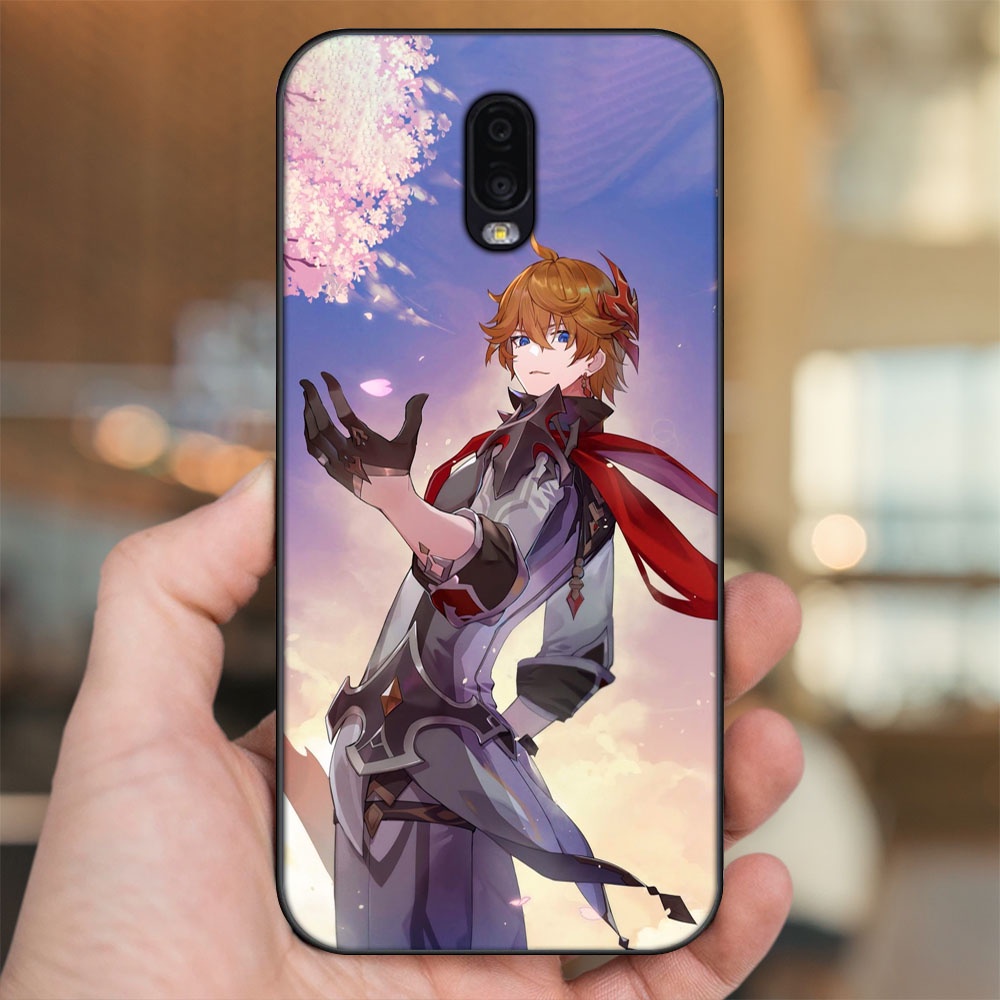 Ốp lưng Samsung J7 Plus viền đen in hình Tartaglia Childe Genshin Impact