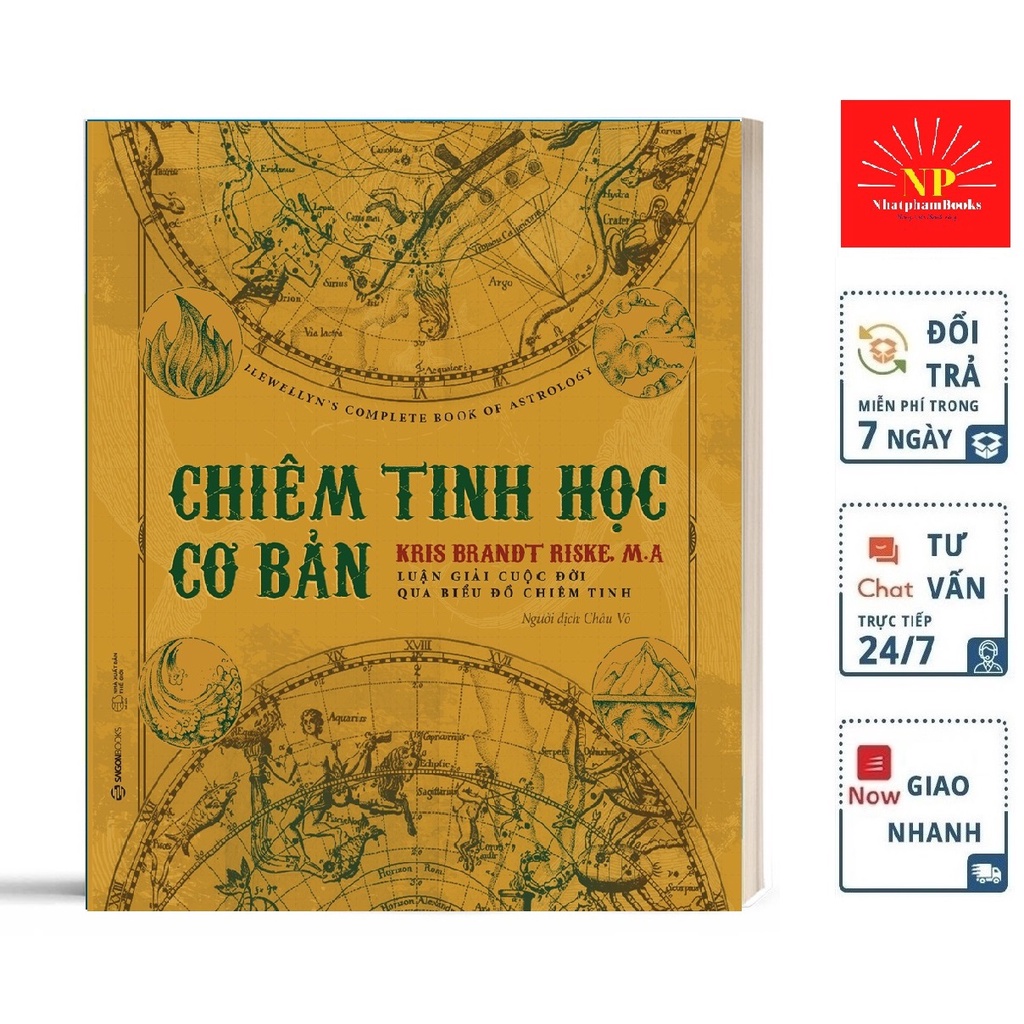 SÁCH - Chiêm tinh học cơ bản - Tác giả Kris Brandt Riske, M.A Tặng Kèm Bookmark