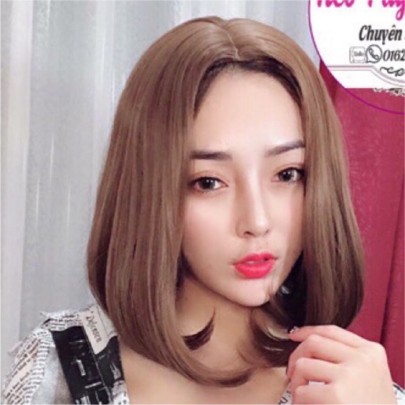 tóc giả cúp hất ❤️ freeship 50k❤️ tóc giả nữ+ lưới chùm tóc