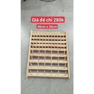 Giá để chỉ kệ gỗ để chỉ, kệ treo ống chỉ nhỏ, chỉ khâu tay size 40x50, 50x50, 70x40