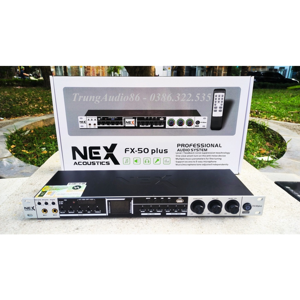 Vang Cơ Nex FX50 Plus, chống hú tuyệt đối, có Reverb tặng dây canon