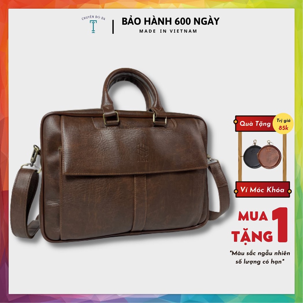 Cặp Da HANAMA Đựng LapTop 15,6 Inch - Bảo Hành Đổi Mới 18 Tháng CR1