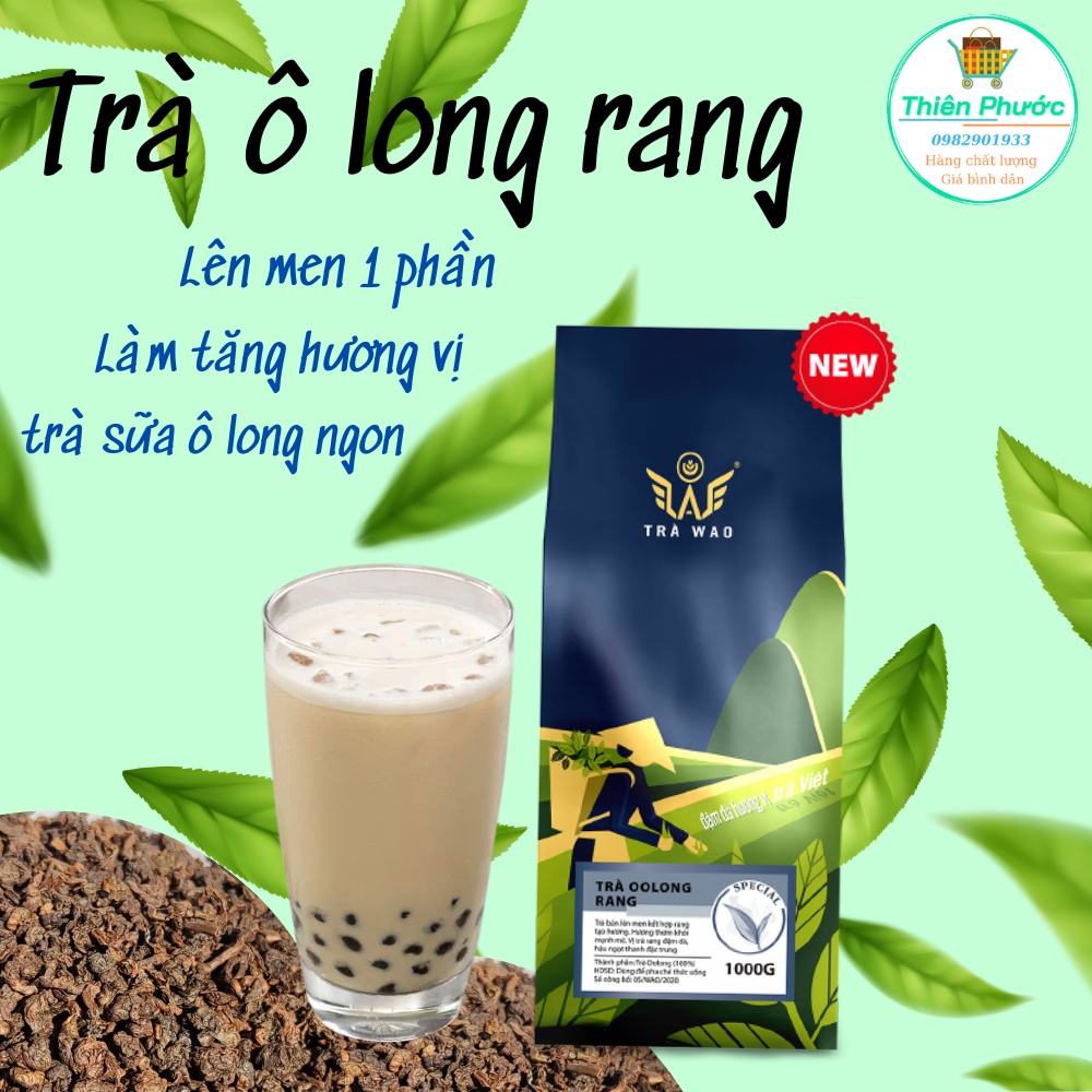 Trà ô long rang gói 1kg - pha trà ô long sữa kem trứng - mua 2 giảm 10k